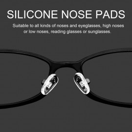 25 Pairs Silicone Nose Pads Repair Tool for Eyeglass Eyewear Accessories 13mm