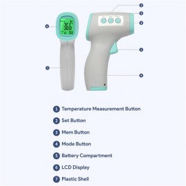 Infrared Thermometer Digital Non-Contact Multi-functional Termometro Screen IR Thermometer for Baby, Adult, Child
