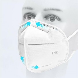 20 PCS KN95 Regular Masks Bagged Air Purifying Dust Pollution Vented Respirator Face Mouth Masks